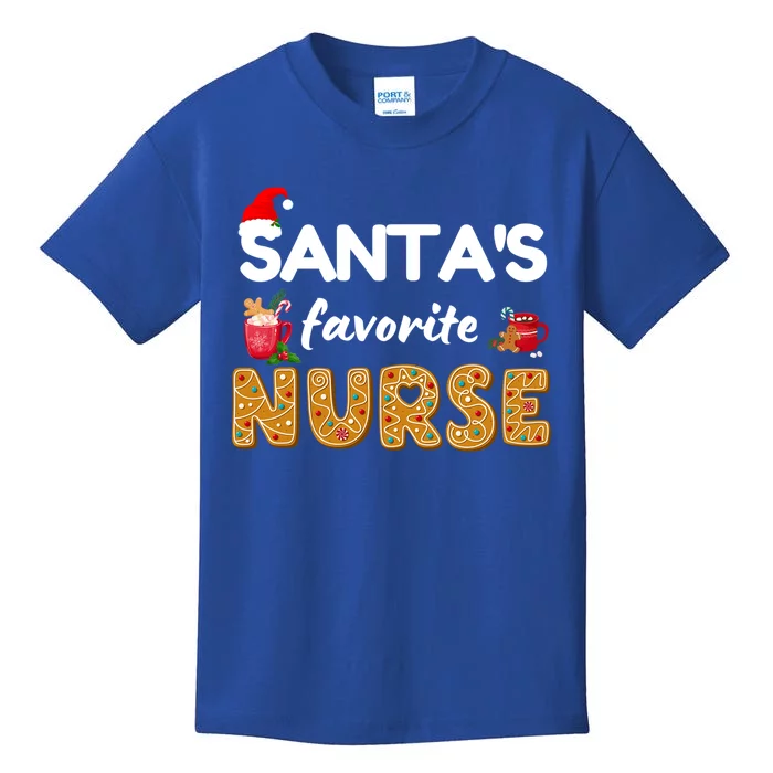 Funny Rn Lvn Lpn T Nurse Christmas T Santas Favorite Nurse Great Gift Kids T-Shirt