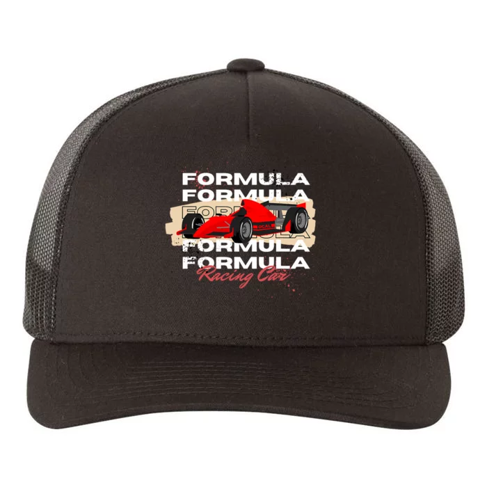 Formula Racing Lovers Race Car Fan Yupoong Adult 5-Panel Trucker Hat