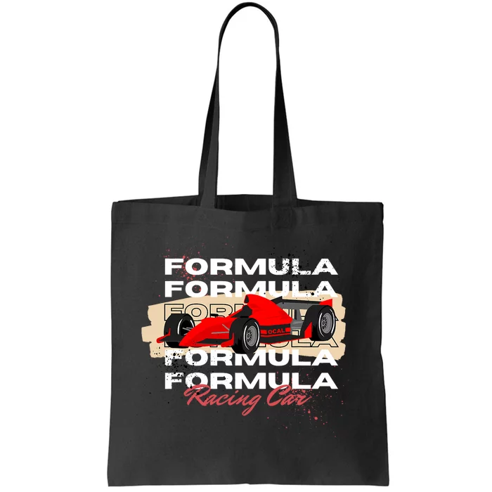 Formula Racing Lovers Race Car Fan Tote Bag