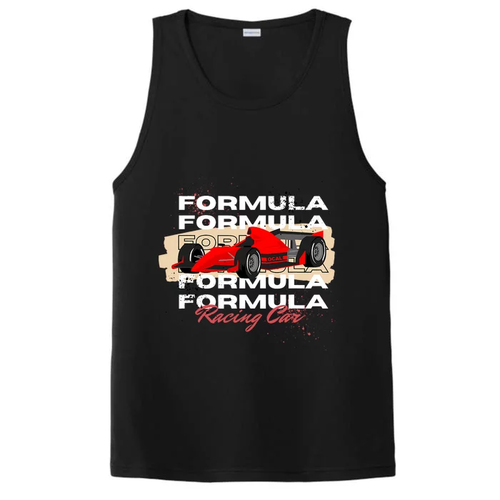 Formula Racing Lovers Race Car Fan Performance Tank