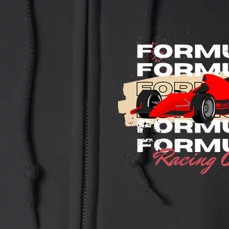 Formula Racing Lovers Race Car Fan Full Zip Hoodie