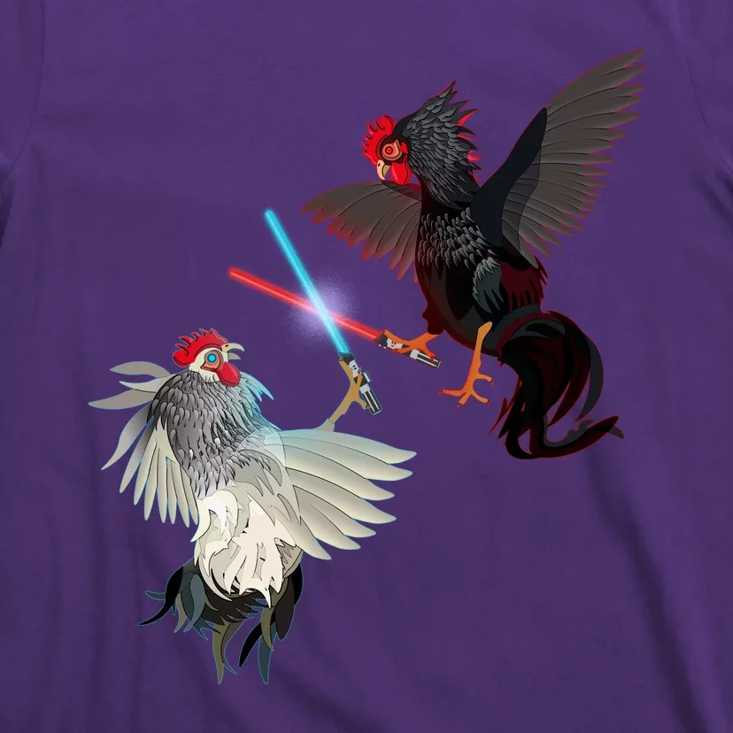 Fighting Rosters Lightsaber Cockfight T-Shirt