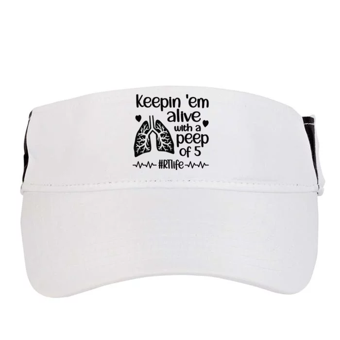 Funny RT Life Respiratory Therapist Respiratory Therapy Adult Drive Performance Visor