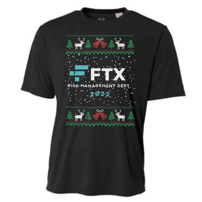 Ftx Risk Management Ugly Christmas Sweater Crypto Funny Xmas Cooling Performance Crew T-Shirt