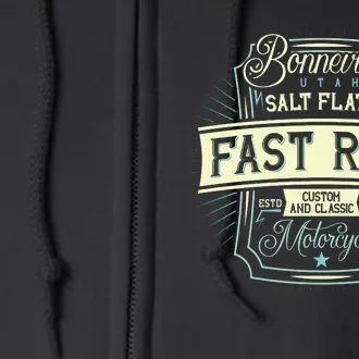 Fast Ride Motorcycle Full Zip Hoodie