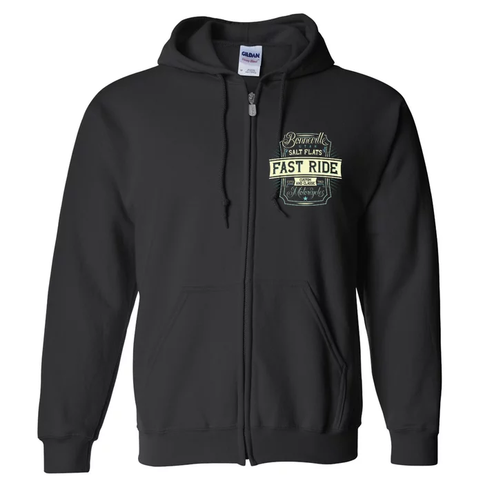 Fast Ride Motorcycle Full Zip Hoodie