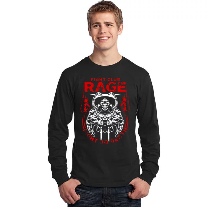 Fight Rage Mma Mixed Martial Arts Muay Thai Tall Long Sleeve T-Shirt