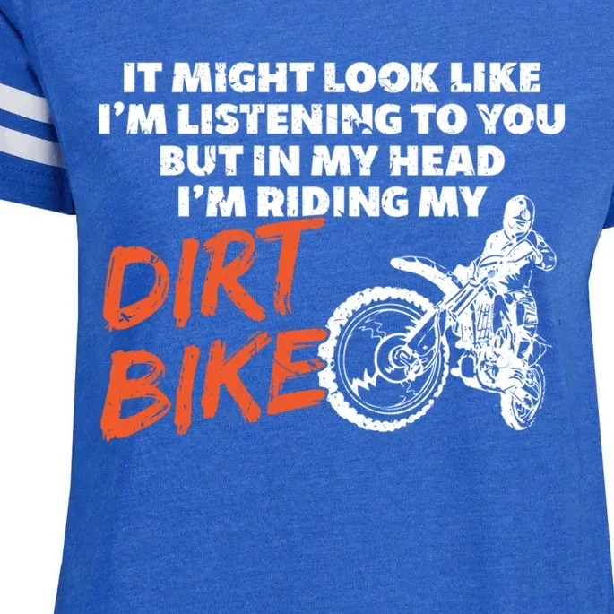 Funny Riding My Dirt Bike Hoodie Enza Ladies Jersey Football T-Shirt