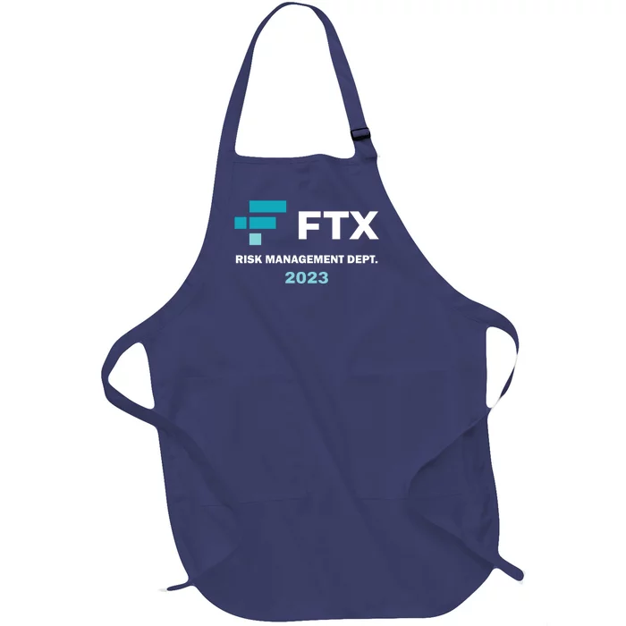 FTX Risk Management Dept 2023 Trading Trader Funny Gift Full-Length Apron With Pocket