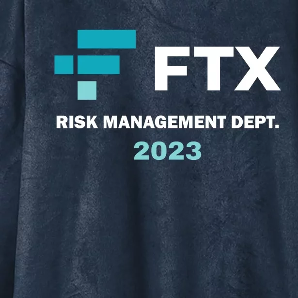 FTX Risk Management Dept 2023 Trading Trader Funny Gift Hooded Wearable Blanket