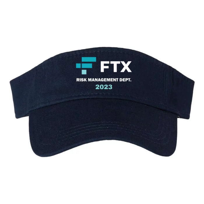 FTX Risk Management Dept 2023 Trading Trader Funny Gift Valucap Bio-Washed Visor