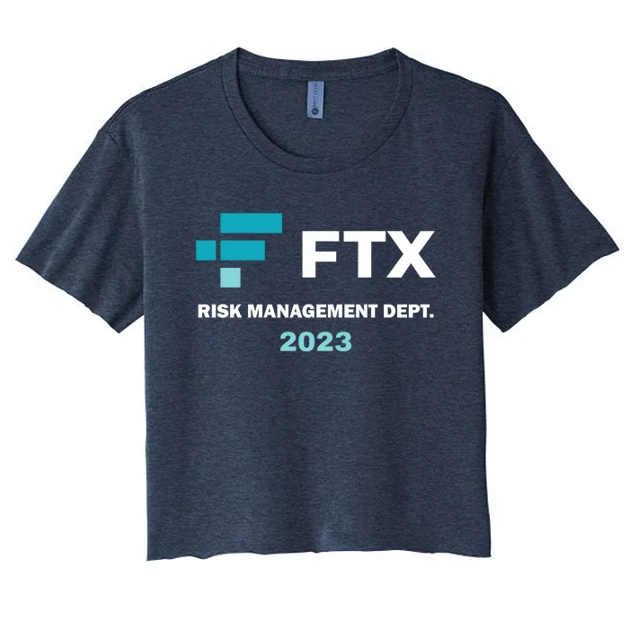 FTX Risk Management Dept 2023 Trading Trader Funny Gift Women's Crop Top Tee