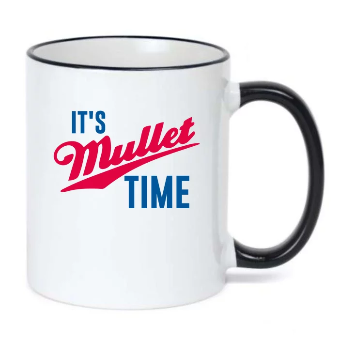 Funny Redneck Mullet It’s Mullet Time Black Color Changing Mug