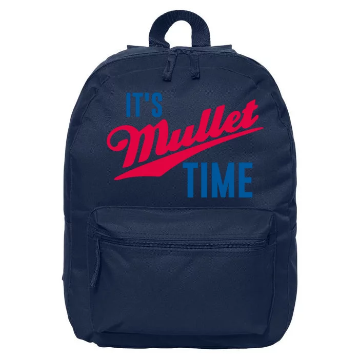 Funny Redneck Mullet It’s Mullet Time 16 in Basic Backpack