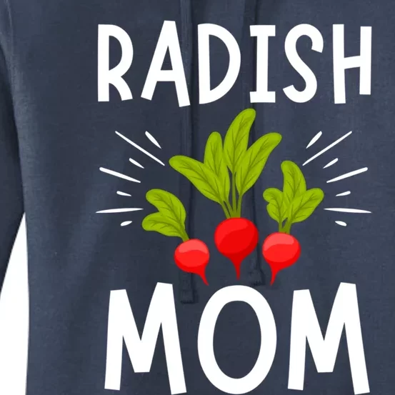 Funny Radish Mom Vegetable Mothers' Day Gardener Lover Cool Gift Women's Pullover Hoodie