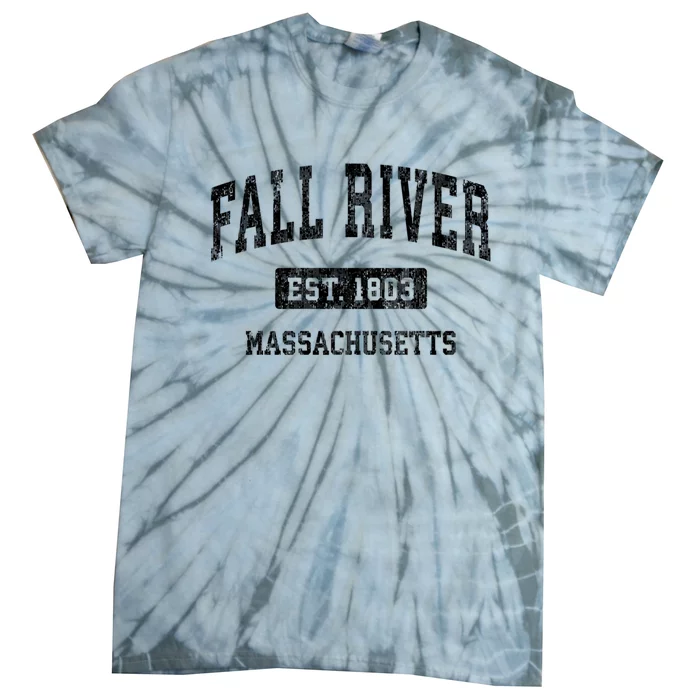 Fall River Massachusetts Ma Vintage Sports Established Design Tie-Dye T-Shirt