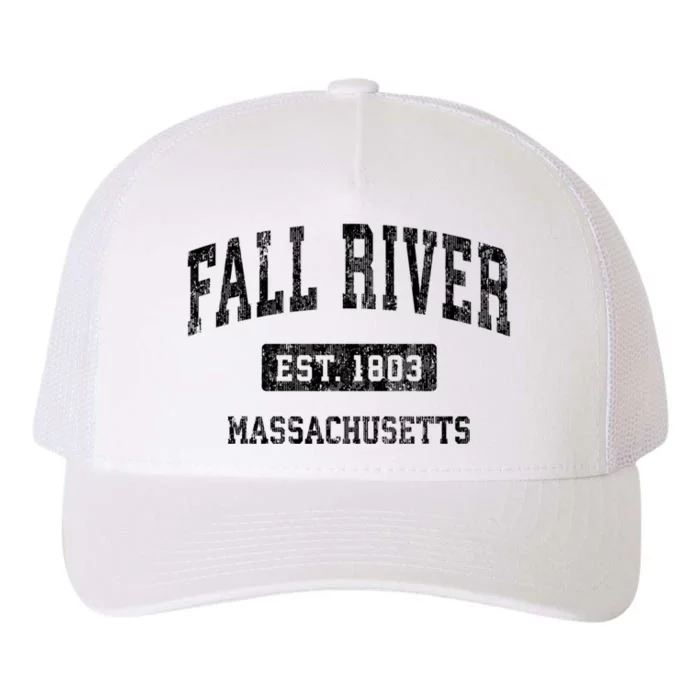 Fall River Massachusetts Ma Vintage Sports Established Design Yupoong Adult 5-Panel Trucker Hat