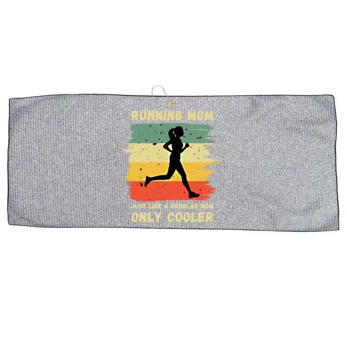 Funny Running Mom Marathon Runner Coach Marathoner Gift Large Microfiber Waffle Golf Towel