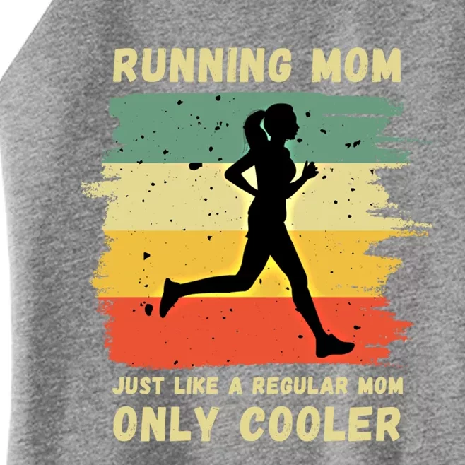 Funny Running Mom Marathon Runner Coach Marathoner Gift Women’s Perfect Tri Rocker Tank