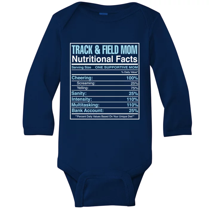 Funny Running Marathon Runner Track And Field Mom Runner Great Gift Baby Long Sleeve Bodysuit