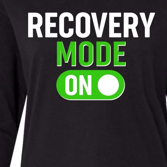 Funny Recovery Mode On Womens Cotton Relaxed Long Sleeve T-Shirt