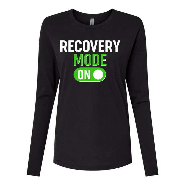 Funny Recovery Mode On Womens Cotton Relaxed Long Sleeve T-Shirt