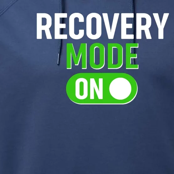 Funny Recovery Mode On Performance Fleece Hoodie