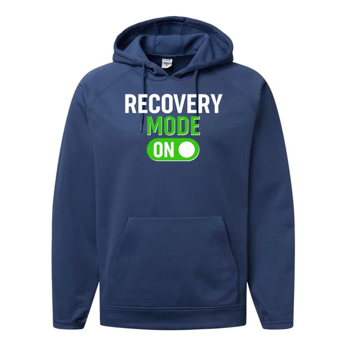 Funny Recovery Mode On Performance Fleece Hoodie