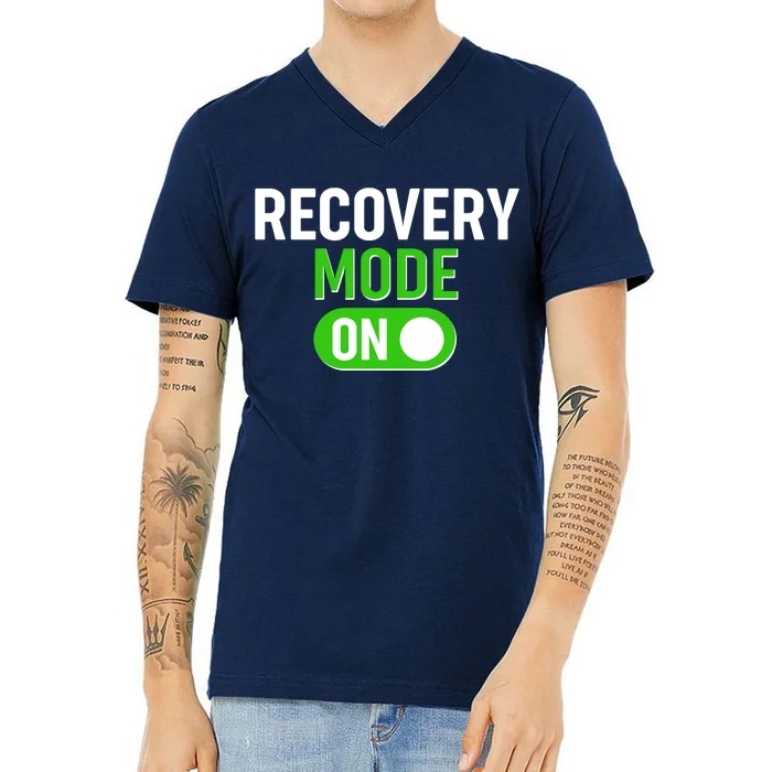 Funny Recovery Mode On V-Neck T-Shirt