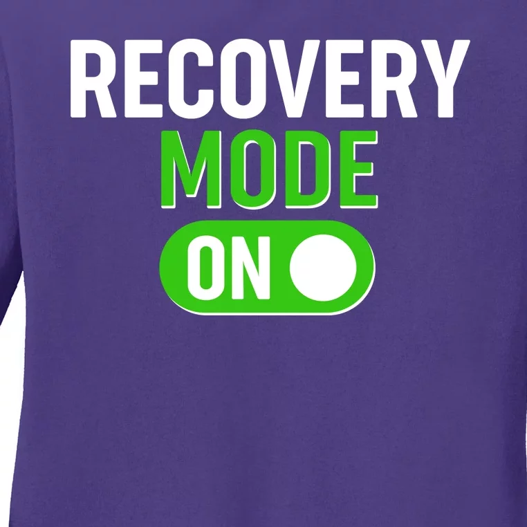 Funny Recovery Mode On Ladies Long Sleeve Shirt