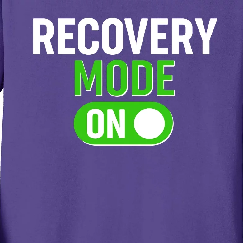 Funny Recovery Mode On Kids Long Sleeve Shirt