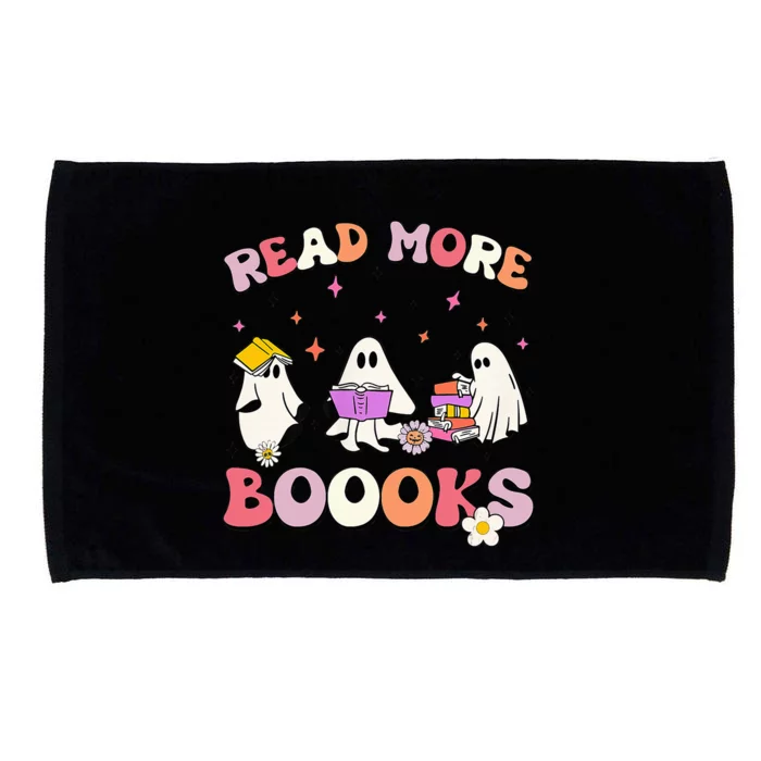 Funny Read More Books Halloween Ghost Teacher Book Lovers Microfiber Hand Towel