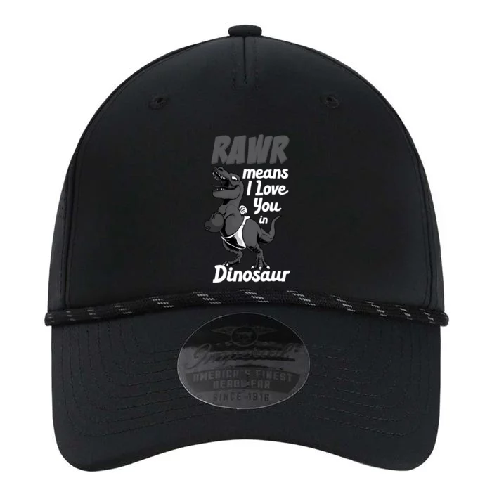 Funny Rawr Means I Love You In Dinosaur Gift Gift Performance The Dyno Cap