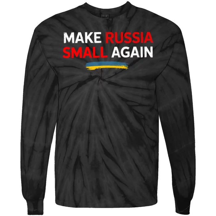 Funny Retro Make Russia Small Again Tie-Dye Long Sleeve Shirt