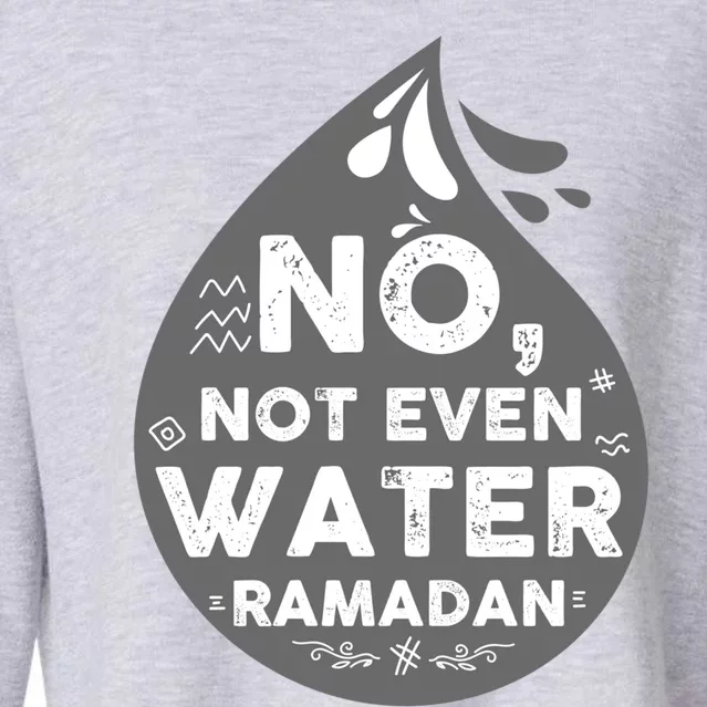 Funny Ramadan Muslim Fasting Islamic Gift Gift Cropped Pullover Crew