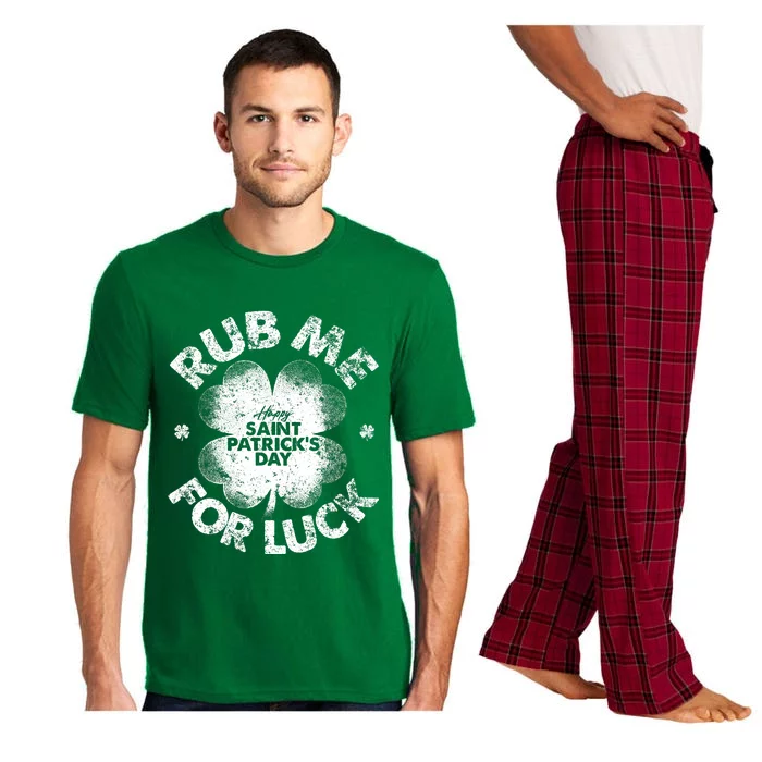 Funny Rub Me For Luck Funny St Patrick's Day Pajama Set