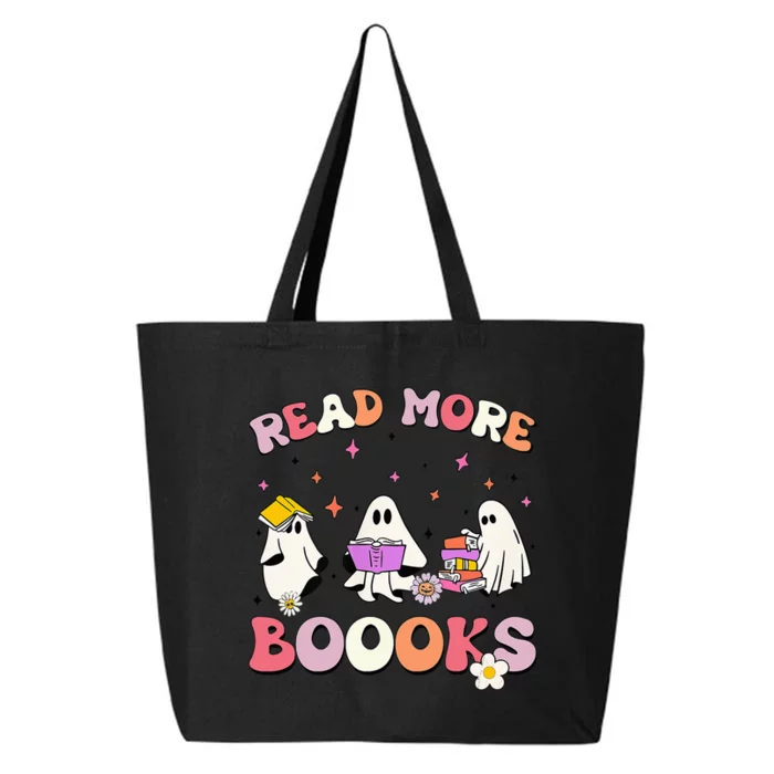 funny read more books halloween ghost teacher book lovers 25L Jumbo Tote