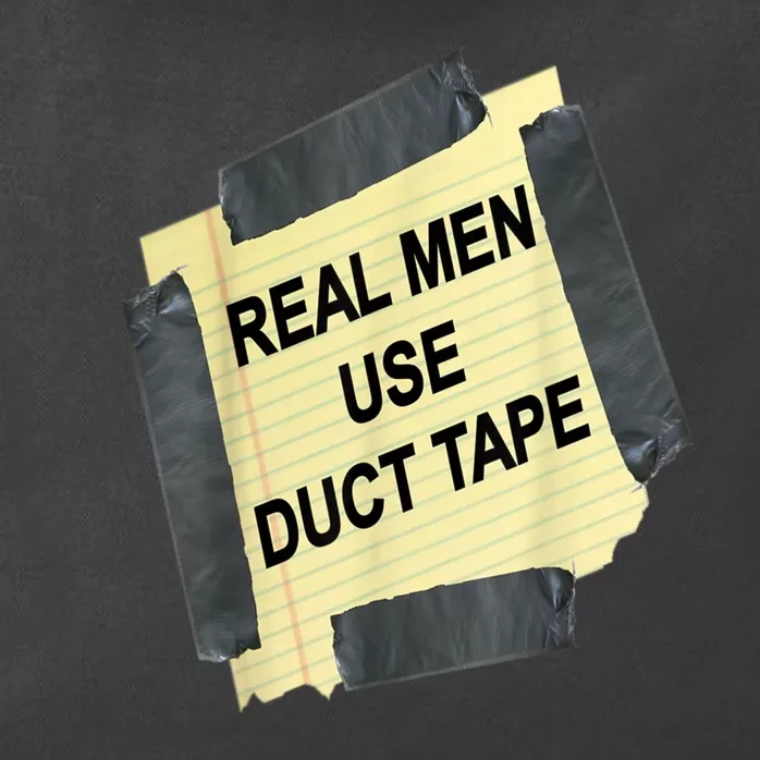 Funny Real Man Use Duct Tape Zip Tote Bag