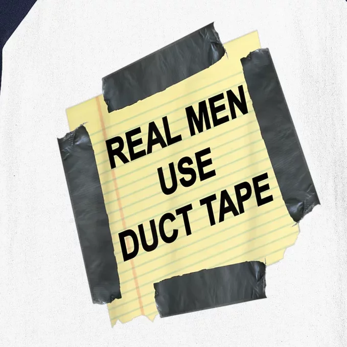 Funny Real Man Use Duct Tape Baseball Sleeve Shirt