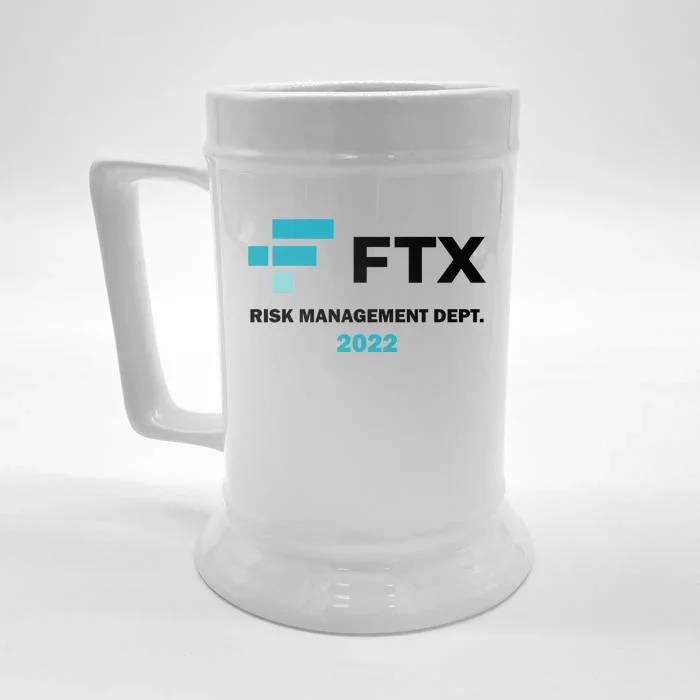 FTX Risk Management Department Front & Back Beer Stein