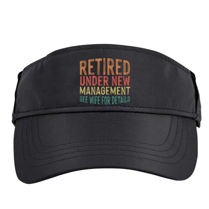 Funny Retirement Men Dad Retiring Party Humor Lovers T Adult Drive Performance Visor