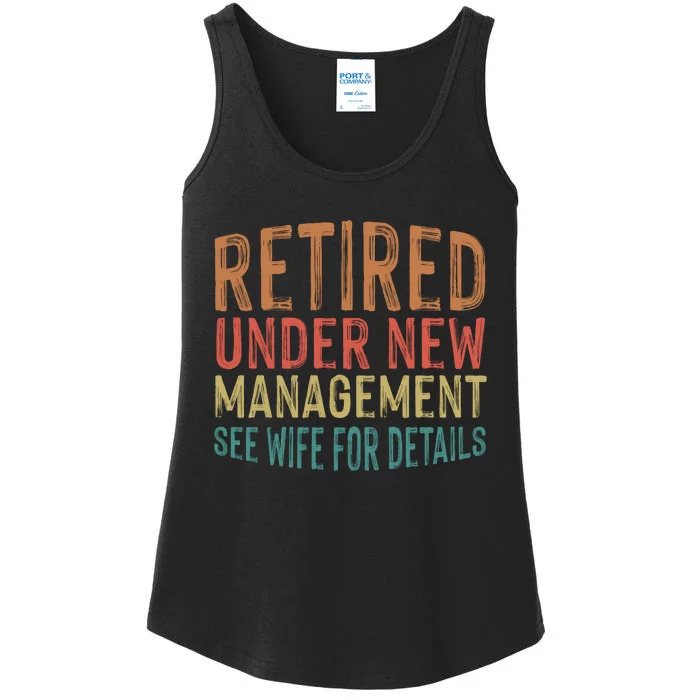 Funny Retirement Men Dad Retiring Party Humor Lovers T Ladies Essential Tank