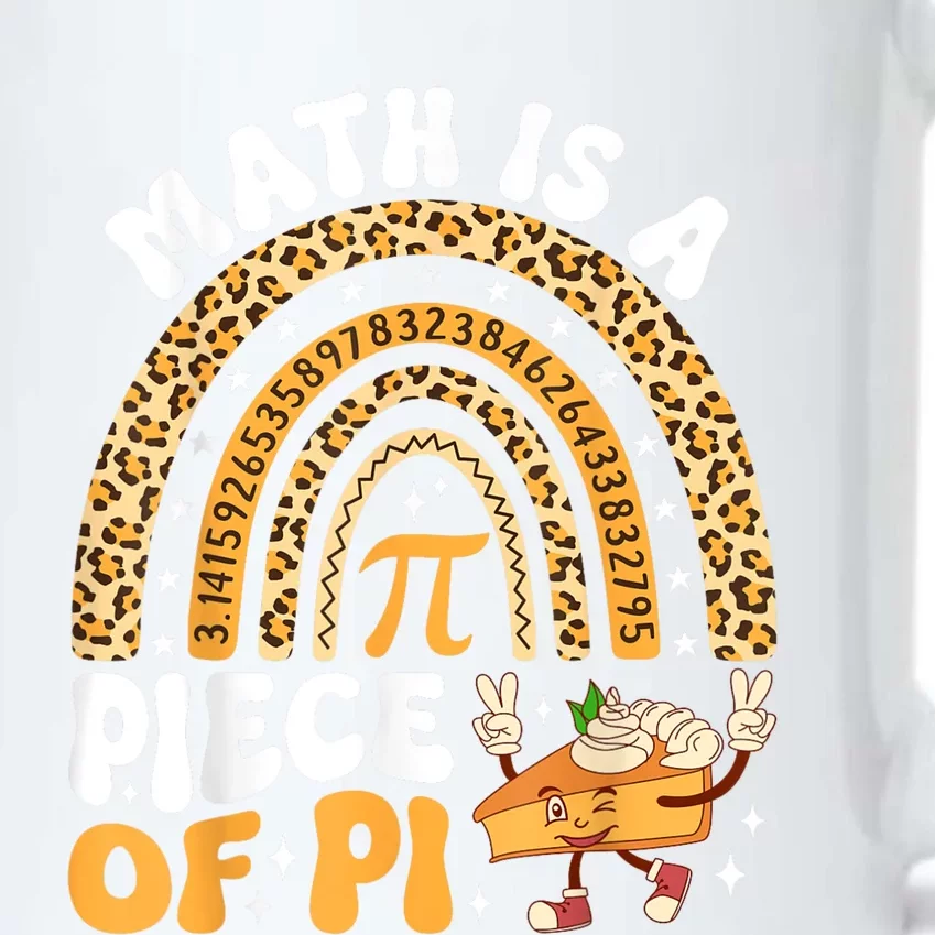 Funny Rainbow Math Is A Piece Of Pi Teacher Pi Day 3.14 Pie Black Color Changing Mug