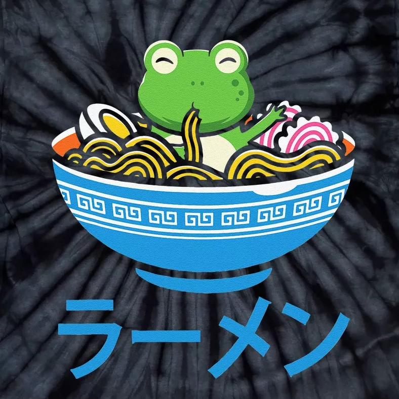 Frog Ra Manga Otaku Japanese Noodles Kawaii Anime Frog Tie-Dye T-Shirt