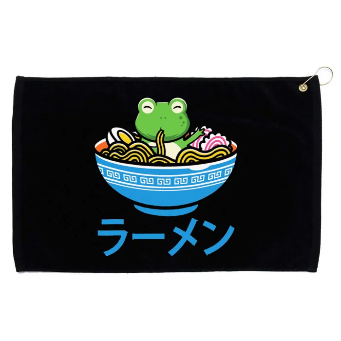 Frog Ra Manga Otaku Japanese Noodles Kawaii Anime Frog Grommeted Golf Towel