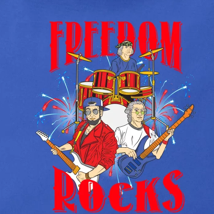 Freedom Rocks Musician Band Members Singer Rock And Roll Gift Zip Tote Bag