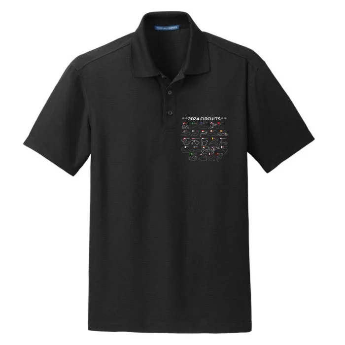 Formula Racing Miami Circuit Retro Usa Pride Dry Zone Grid Performance Polo