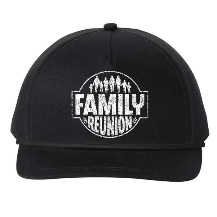 Family Reunion Meeting Gathering Families Family Gift Snapback Five-Panel Rope Hat