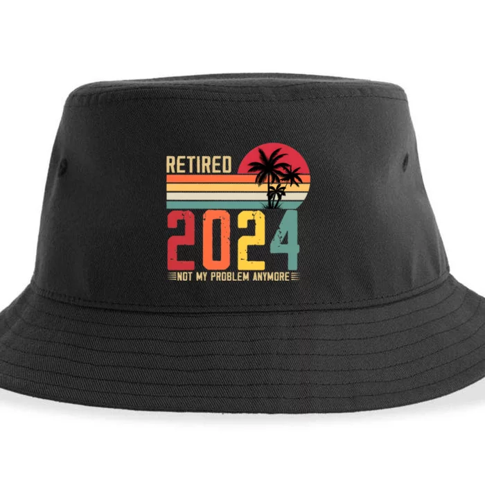 Funny Retirement Not My Problem Anymore Sustainable Bucket Hat