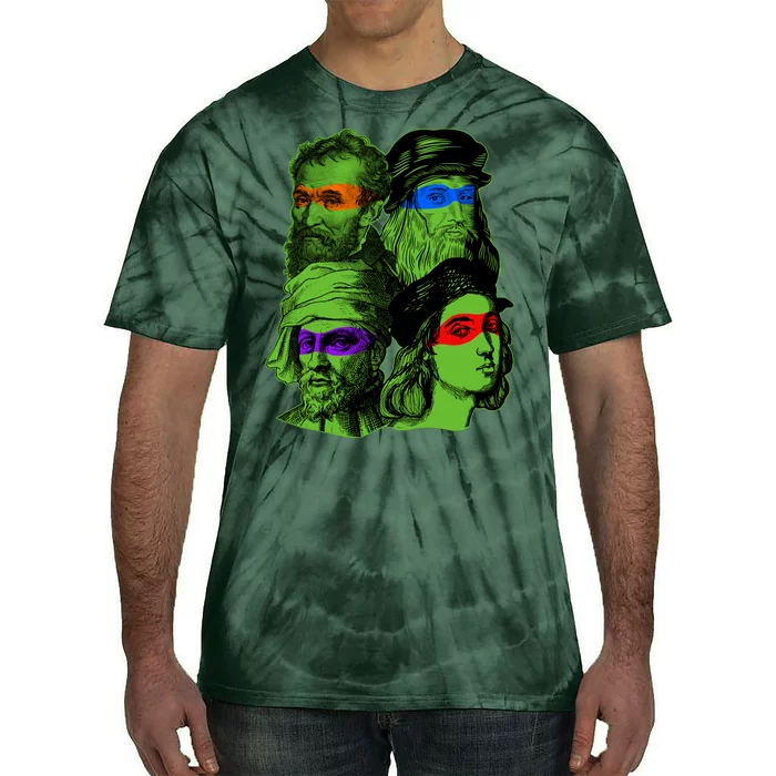 Funny Renaissance Ninja Painters Tie-Dye T-Shirt